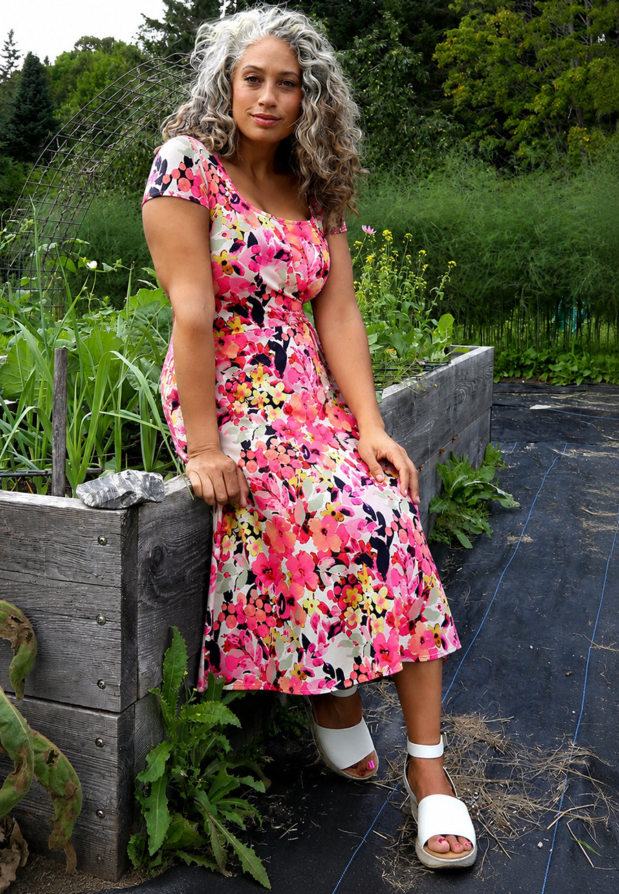 Brigitte Dress Cap Sleeve