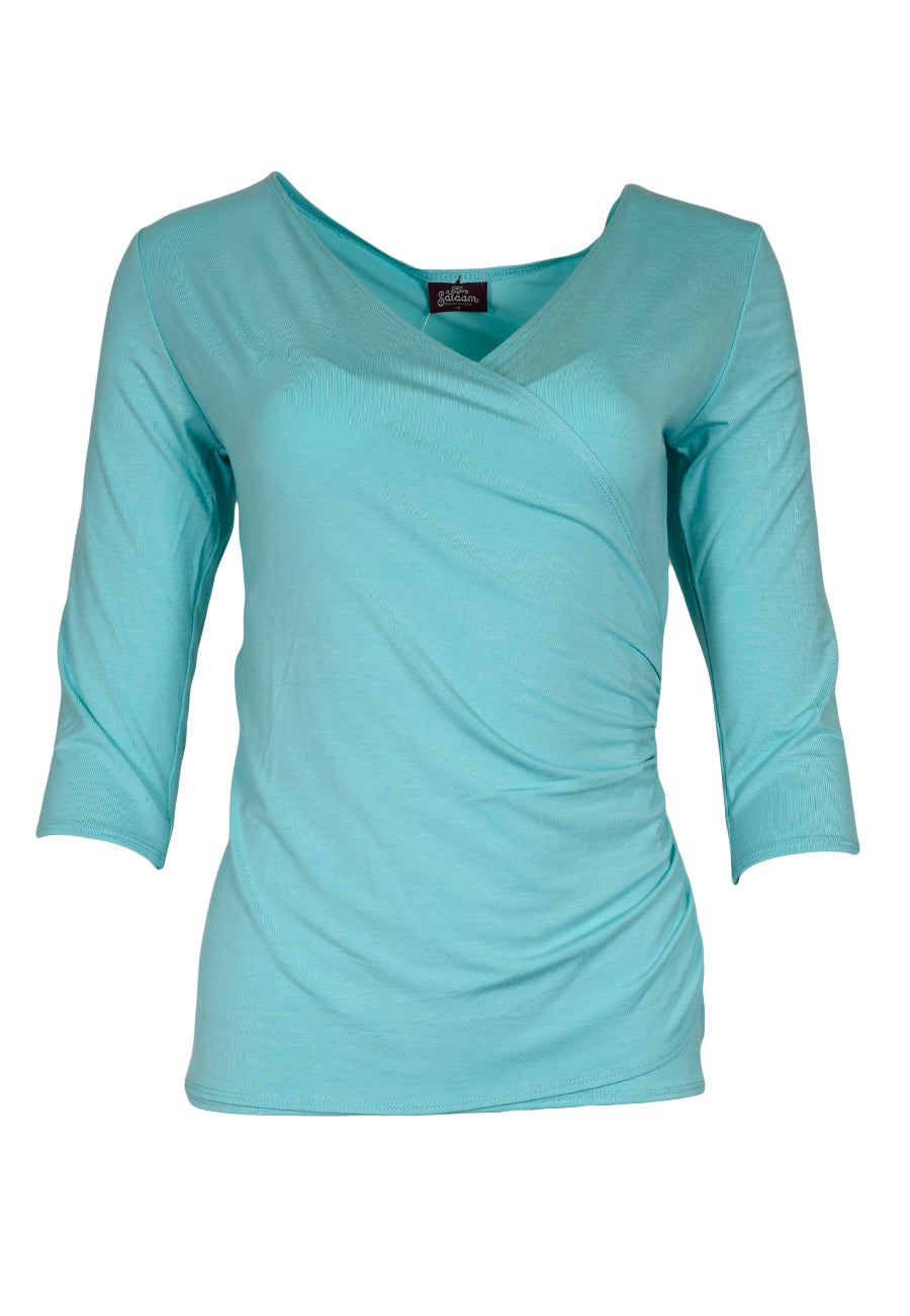Wrap Top 3/4 Sleeve