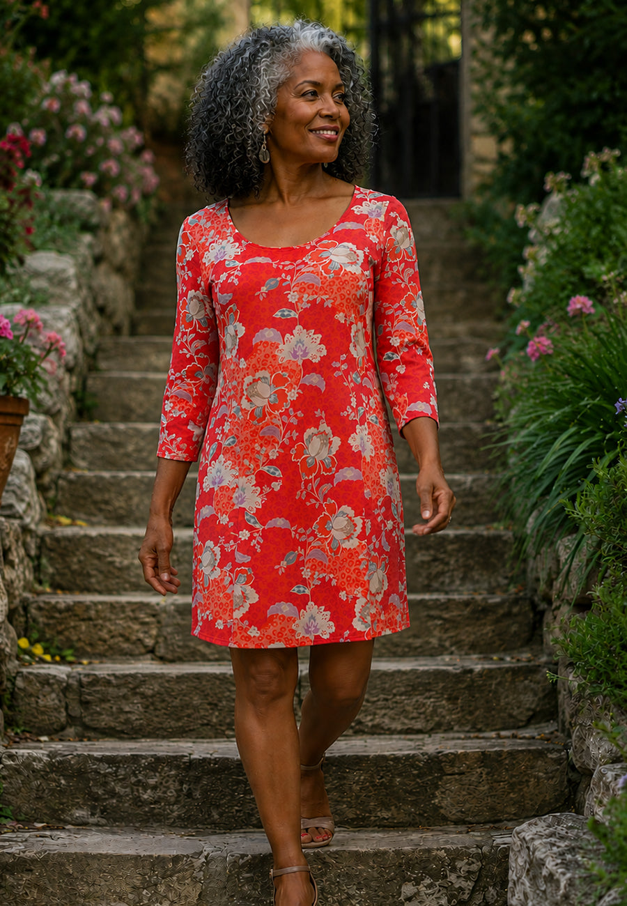 Lucy Dress 3/4 Sleeve