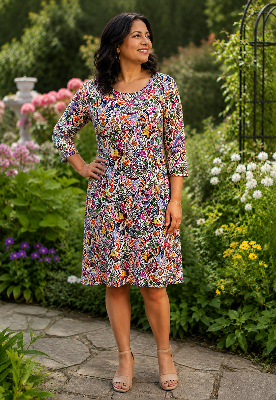 Lexi Dress 3/4 Sleeve