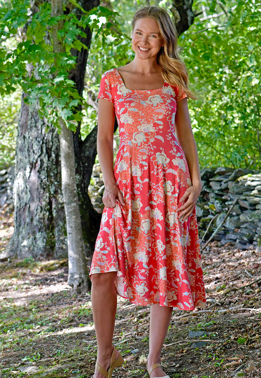 Brigitte Dress Cap Sleeve