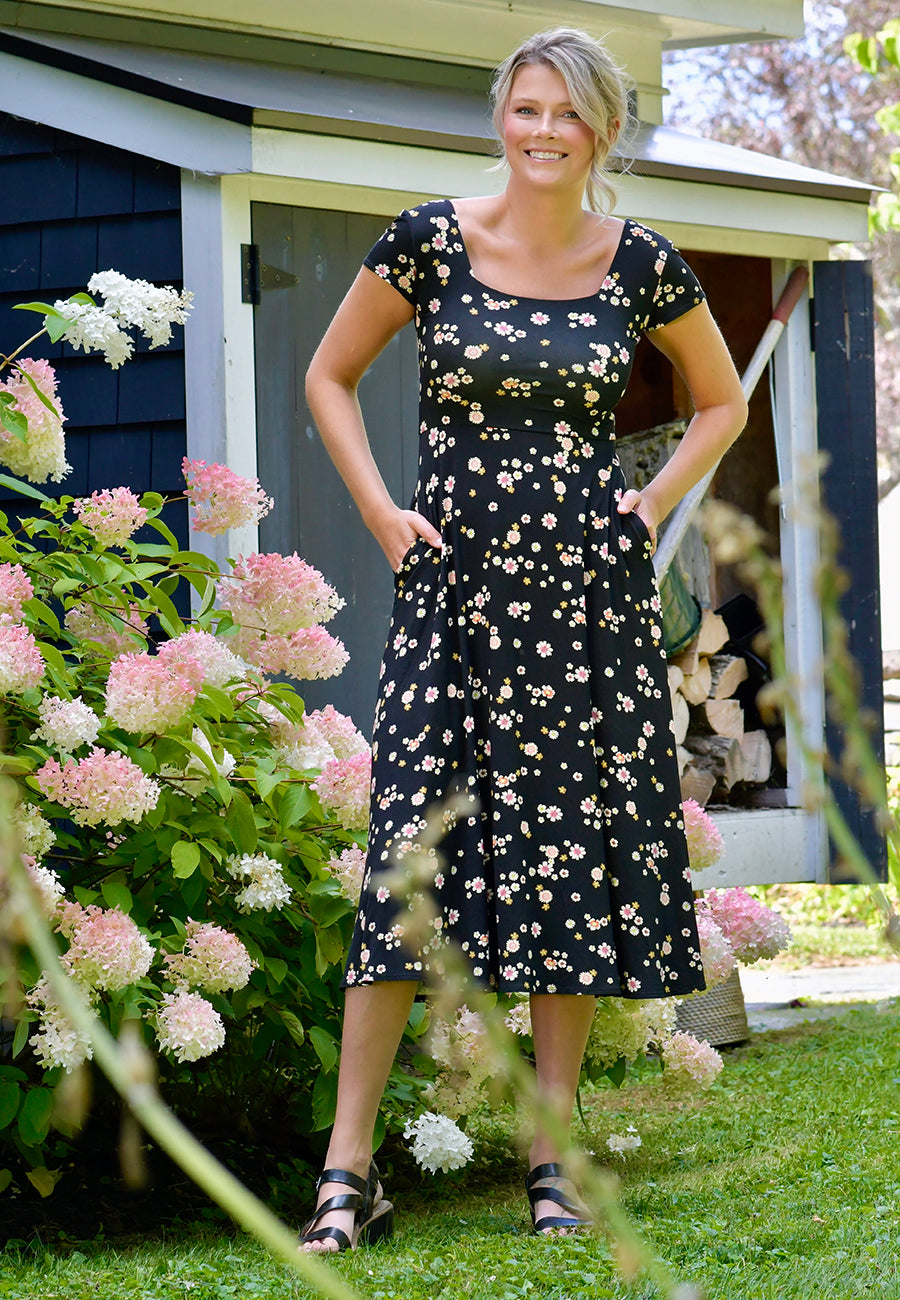 Brigitte Dress Cap Sleeve