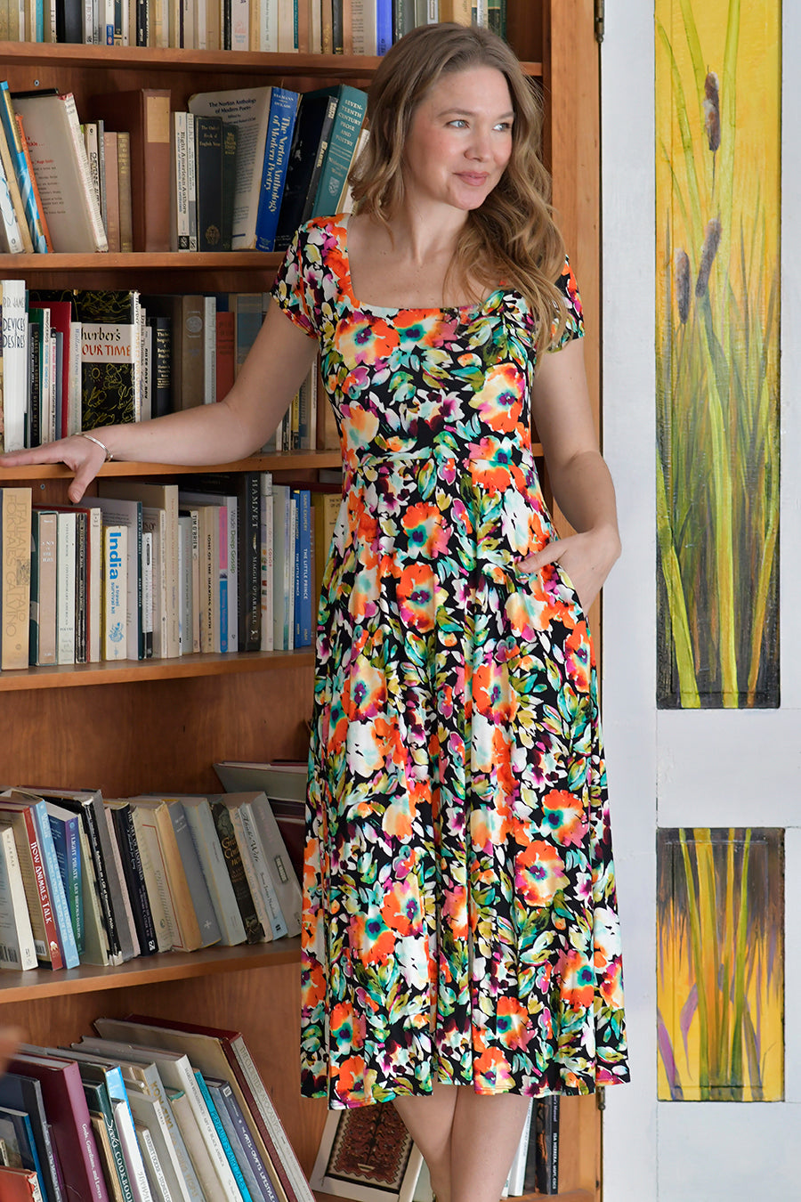 Brigitte Dress Cap Sleeve