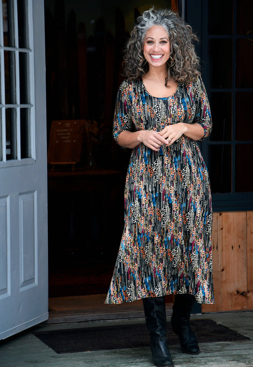 Metta Dress 3/4 Sleeve Print SALE!