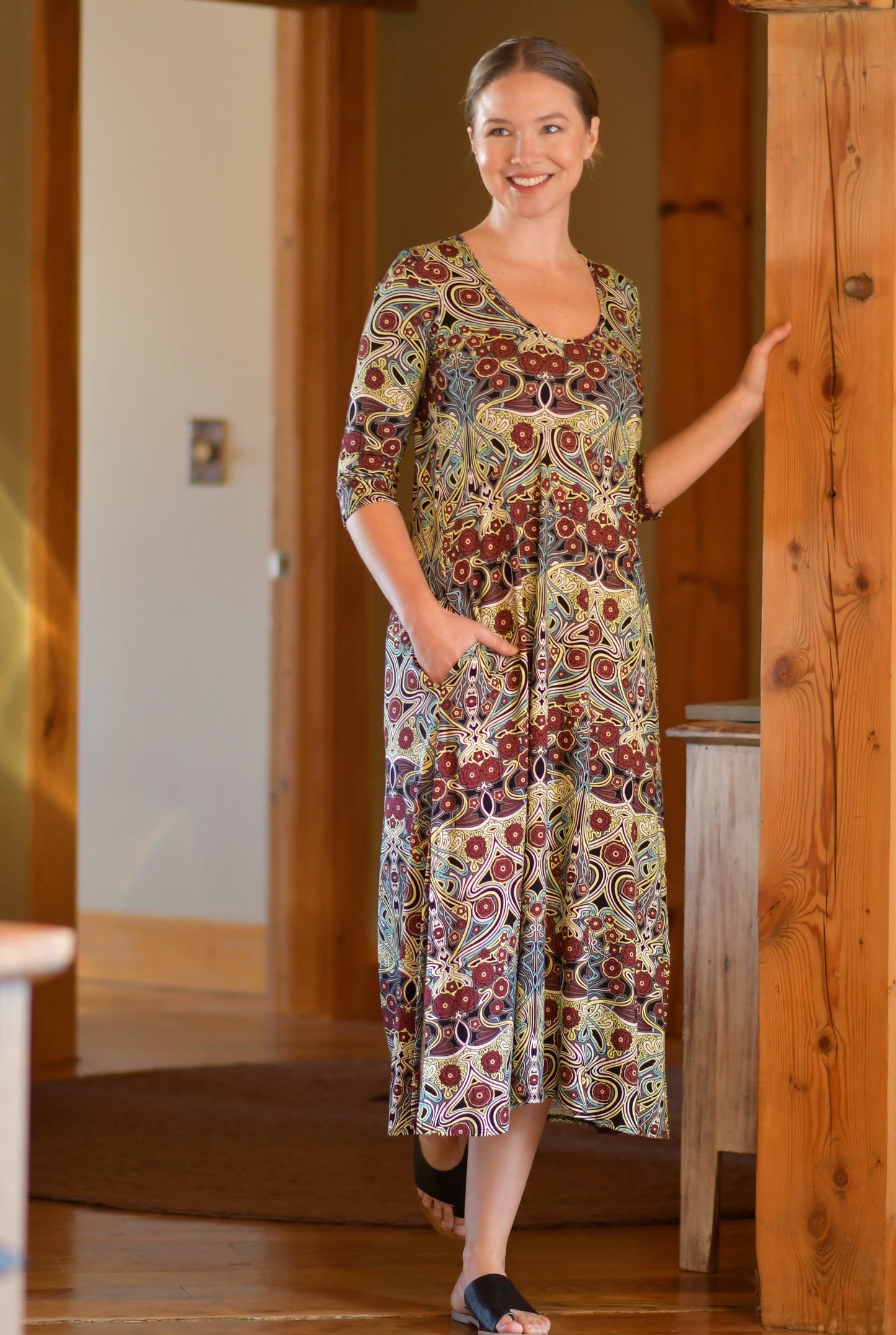 Metta Dress 3/4 Sleeve Print SALE!
