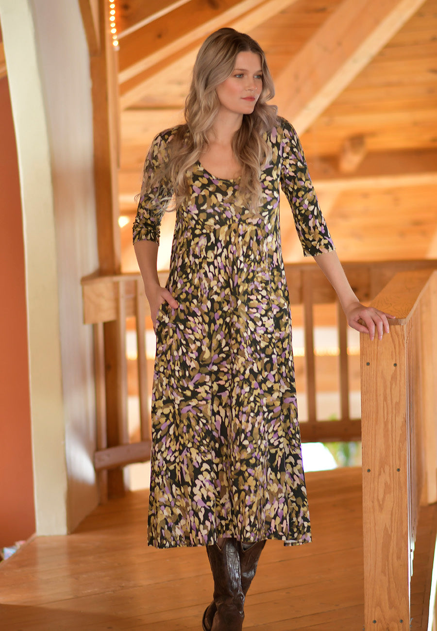 Metta Dress 3/4 Sleeve Print SALE!