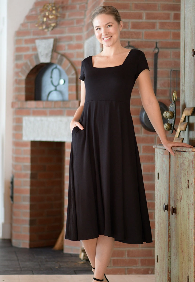 Brigitte Dress Cap Sleeve