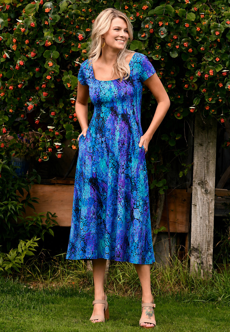 Brigitte Dress Cap Sleeve