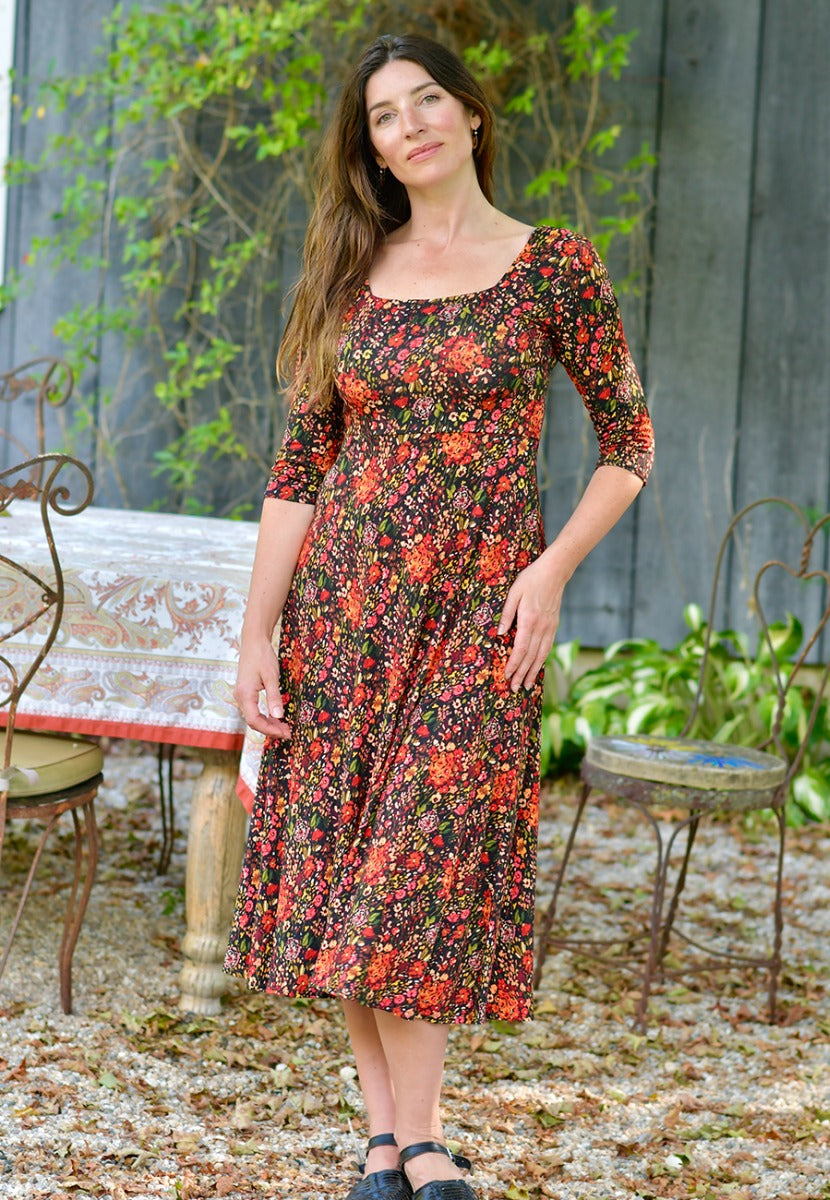 Brigitte Dress 3/4 Sleeve