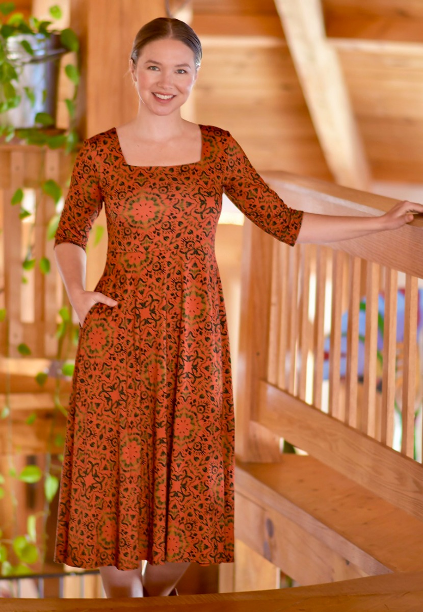 Brigitte Dress 3/4 Sleeve
