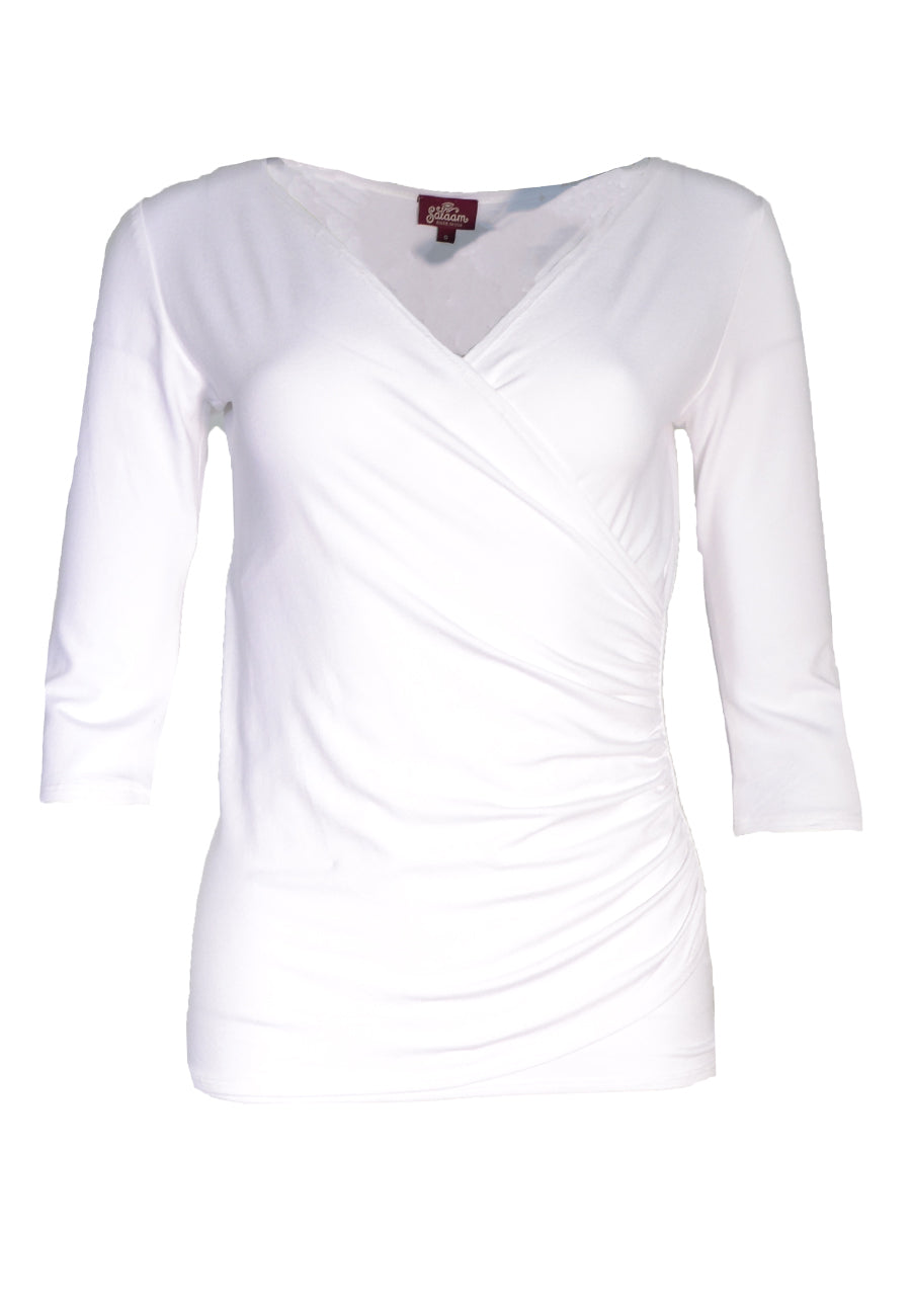 Wrap Top 3/4 Sleeve
