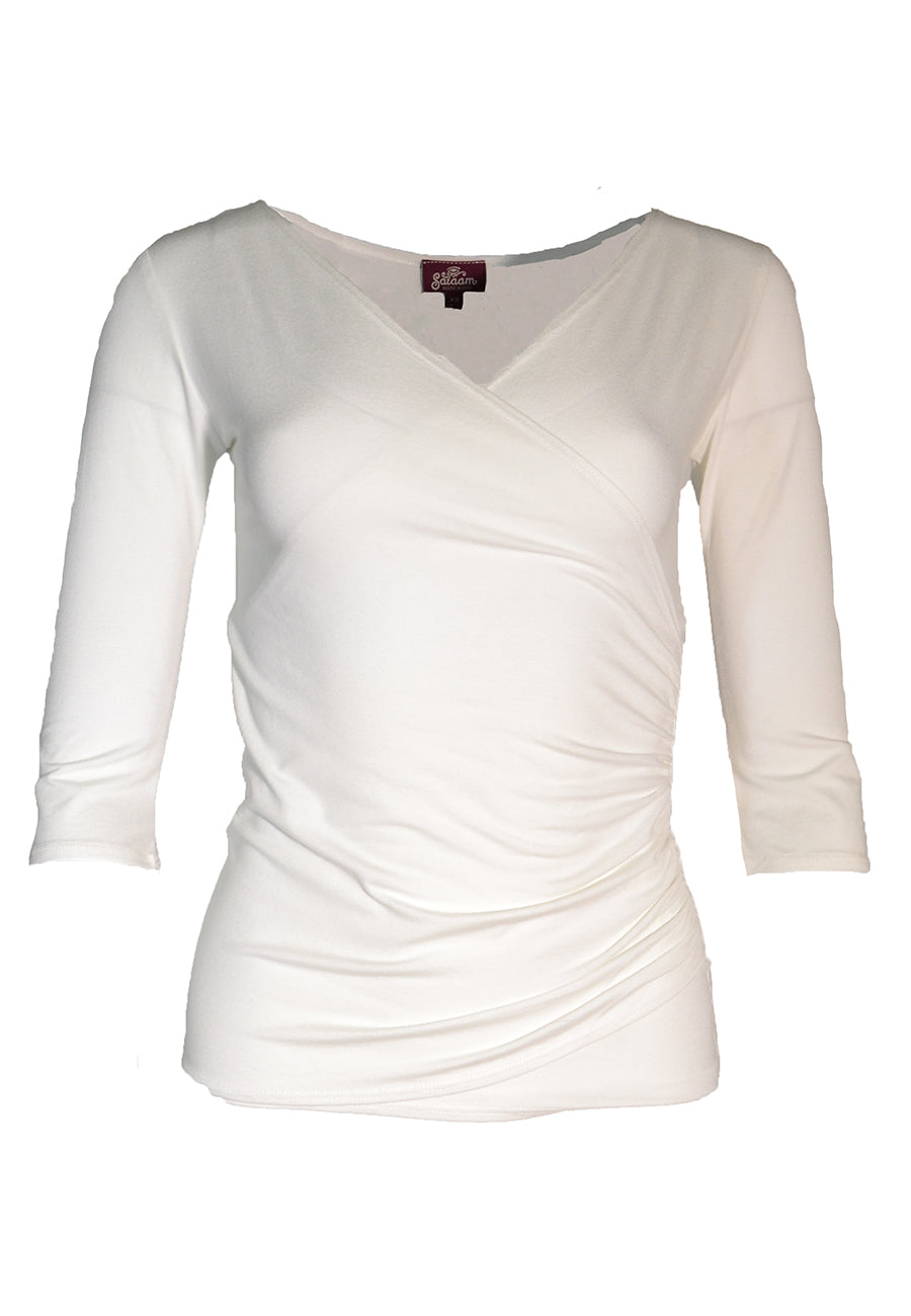 Wrap Top 3/4 Sleeve