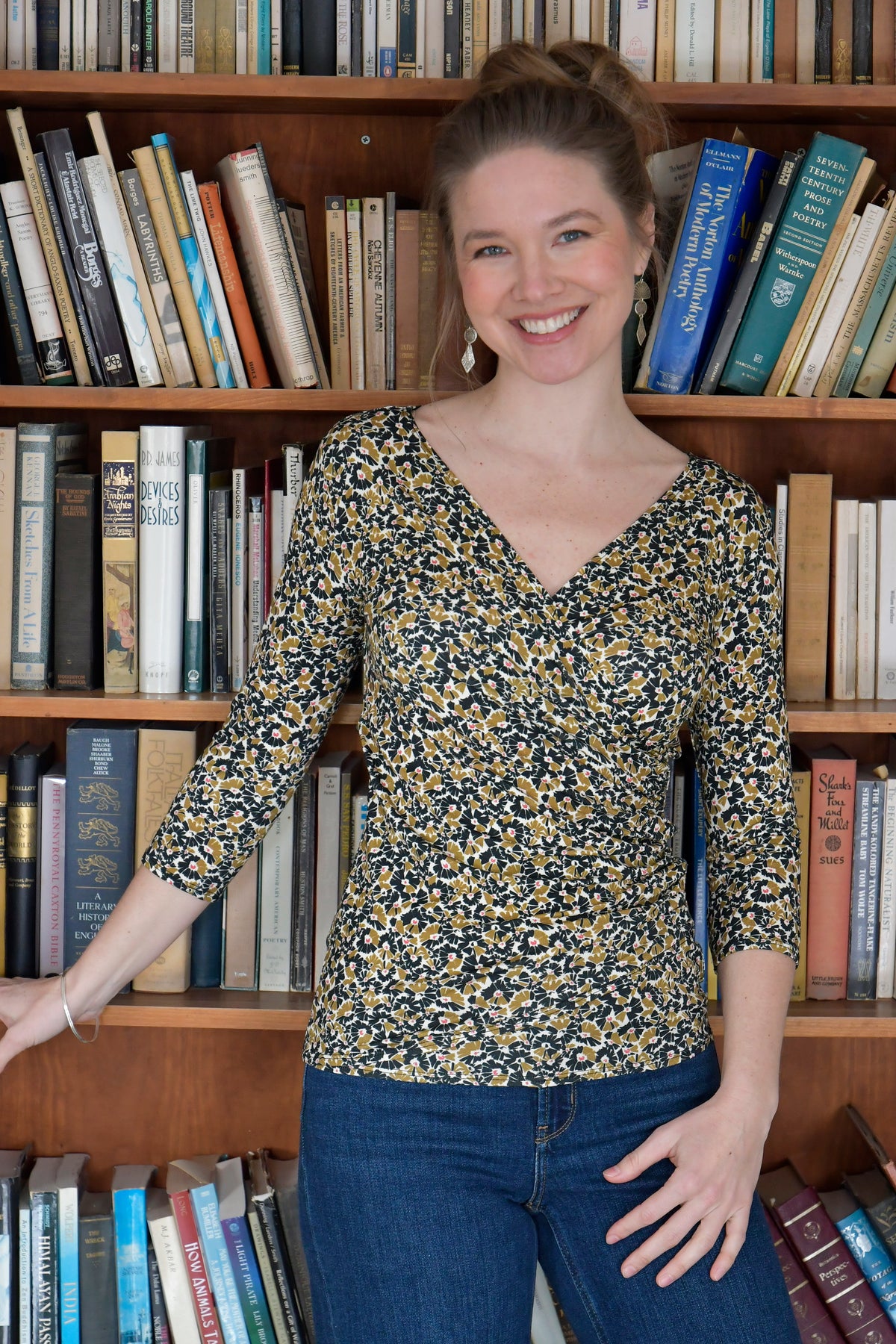 Wrap Top 3/4 Sleeve