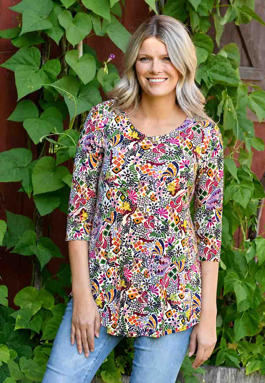 June Top 3/4 Sleeve